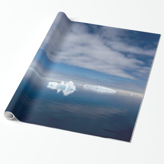 Papier Cadeau Glace flottante en Antarctique (Déroulé)