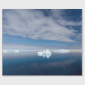 Papier Cadeau Glace flottante en Antarctique (Plat)