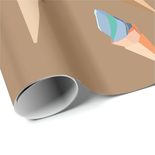 Papier Cadeau Glaces (Coin rond)