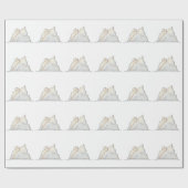 Papier Cadeau Glacier Arctique Minimal (Plat)