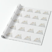 Papier Cadeau Glacier Arctique Minimal (Déroulé)