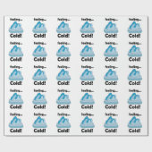 Papier Cadeau Glacier Iceberg Sentiment Froid Drôle (Plat)