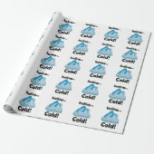 Papier Cadeau Glacier Iceberg Sentiment Froid Drôle (Déroulé)