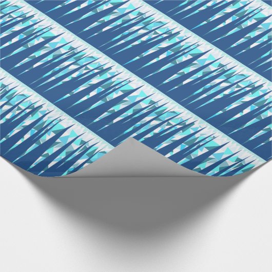 Papier Cadeau Glaçons abstraits faits sur commande (Coin)