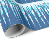 Papier Cadeau Glaçons abstraits faits sur commande (Coin rond)