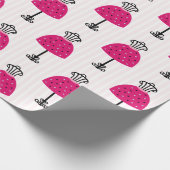 Papier Cadeau Glam Fashion Diva fête d'anniversaire (Coin)