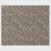 Papier Cadeau Glam Gold Empreinte de léopard Ombre (Plat)
