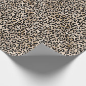 Papier Cadeau Glam Gold Empreinte de léopard Ombre (Coin)