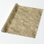 Papier Cadeau Glam Gold Glitz Parties scintillant Zebra Print (Déroulé)