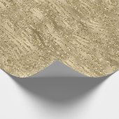 Papier Cadeau Glam Gold Glitz Parties scintillant Zebra Print (Coin)