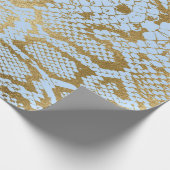 Papier Cadeau Glam Golden Blue Python Snake Skin Vip (Coin)
