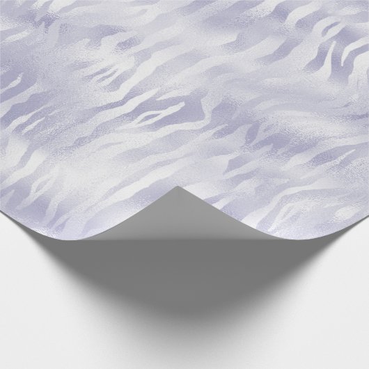 Papier Cadeau Glam Lavender Lilac Zebra Imprimer (Coin)