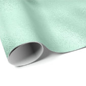 Papier Cadeau Glam Mint (Coin rond)