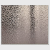 Papier Cadeau Glam Moderne Abstrait Argent Rose Doré (Plat)