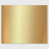 Papier Cadeau Glam moderne Élégant or Cool cadeau or (Plat)