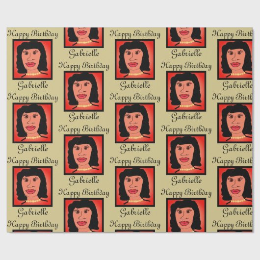 Papier Cadeau Glam Pearls Avatar papier d'enveloppement d'annive (Plat)