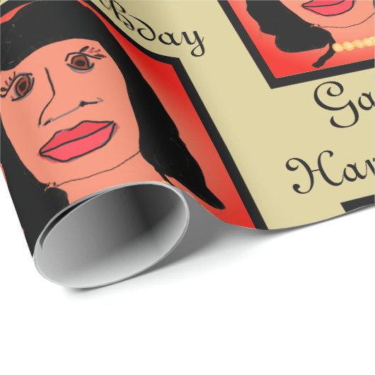 Papier Cadeau Glam Pearls Avatar papier d'enveloppement d'annive (Coin rond)