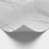 Papier Cadeau Glam Pearly Grey Silver Marbre blanc Glam (Coin)