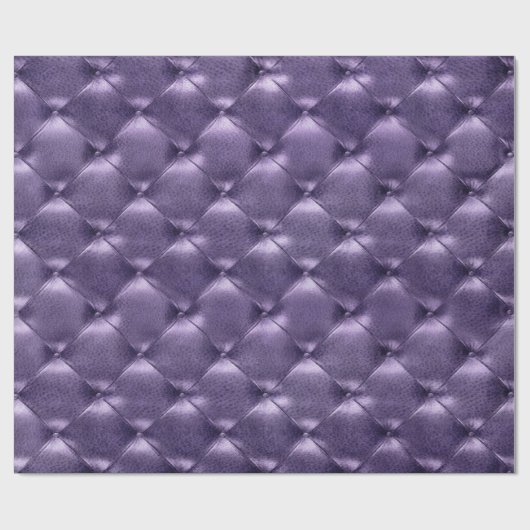 Papier Cadeau Glam Plum violet Luxe en cuir Tufé opulent VIP (Plat)