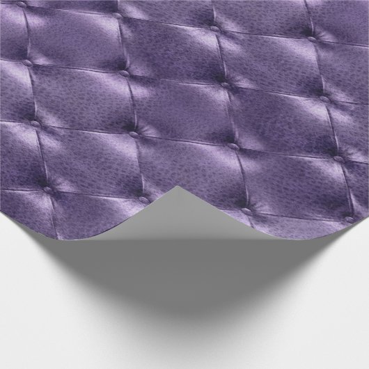 Papier Cadeau Glam Plum violet Luxe en cuir Tufé opulent VIP (Coin)