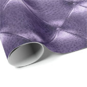 Papier Cadeau Glam Plum violet Luxe en cuir Tufé opulent VIP (Coin rond)