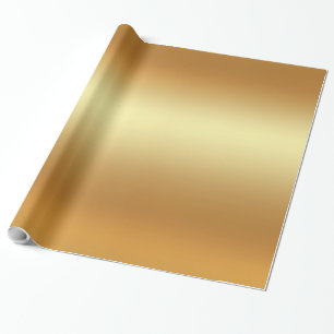 Papier Cadeau Glamour Faux Or Élégant Moderne Doré Brillante