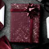 Papier Cadeau Glimmery Wine Grunge | Sangria Bordeaux Damask