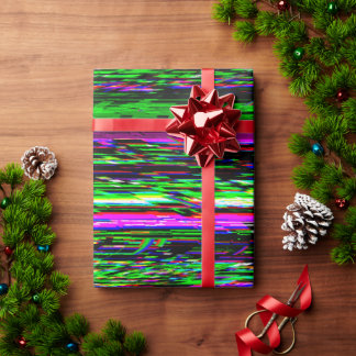 Papier Cadeau Glitch tech abstract pattern