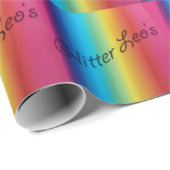 Papier Cadeau Glitter Leo's (Coin rond)