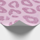 Papier Cadeau Glitter Pink Leopard Pattern (Coin)