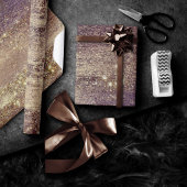 Papier Cadeau Glitzy Foil | Bronze Taupe Faux Parties scintillan