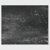 Papier Cadeau Glitzy Foil | Platine Argent Faux Chrome Shimmer (Plat)