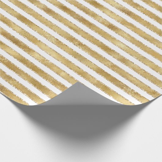 Papier Cadeau Glitzy Gold White Glam Parties scintillant Sparkle (Coin)
