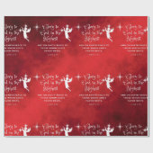 Papier Cadeau Gloire à Dieu dans le plus pur ! Noël   (Plat)