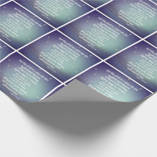 Papier Cadeau Gloire à Dieu Luc Bible Versets Noël (Coin)