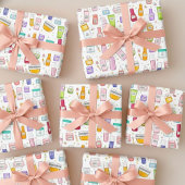 Papier Cadeau Glow Up Skincare Gift Wrapping Paper Roll