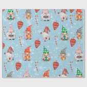 Papier Cadeau Gnome Coeurs & Sucre de canne Noël (Plat)