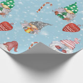 Papier Cadeau Gnome Coeurs & Sucre de canne Noël (Coin)