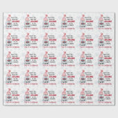 Papier Cadeau GNOME ENDROIT COMME À LA MAISON Joyeux Noël (Plat)