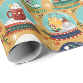 Papier Cadeau Gnome//Gingerbread House// (Coin rond)