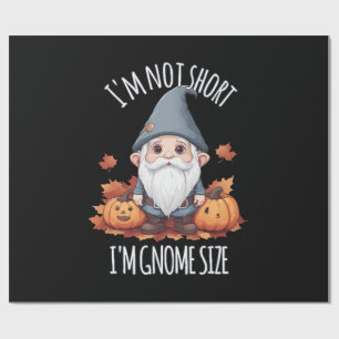 Papier Cadeau Gnome Mignon Fantaisiste en Automne