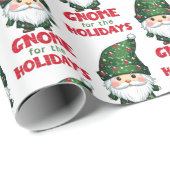 Papier Cadeau Gnome Pour Les Vacances Drôle & Adorable Noël (Coin rond)