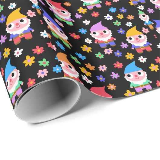 Papier Cadeau gnomes (Coin rond)