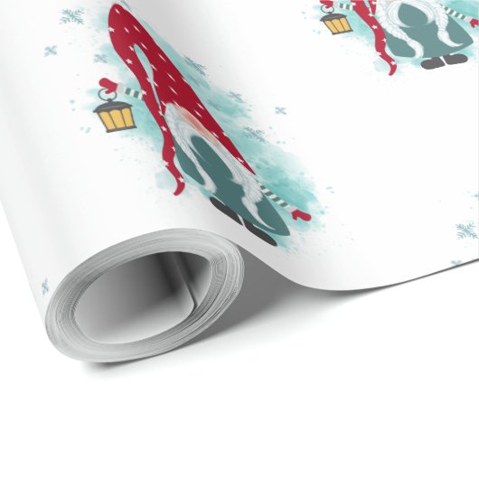 Papier Cadeau Gnomes adorables (Coin rond)