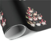 Papier Cadeau Gnomes Arbre de Noël Drôle Noël Fêtes de Noël (Coin rond)