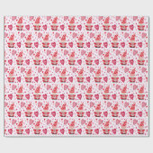 Papier Cadeau Gnomes de la Saint-Valentin (Plat)