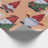 Papier Cadeau Gnomes de neige de Noël (Coin)