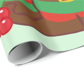 Papier Cadeau Gnomes de Noël (Coin rond)