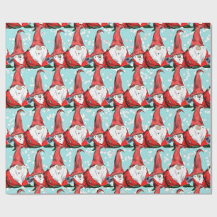 Papier Cadeau Gnomes de Noël Jolly