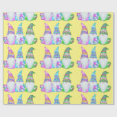 PAPIER CADEAU GNOMES DE PÂQUES  (Plat)